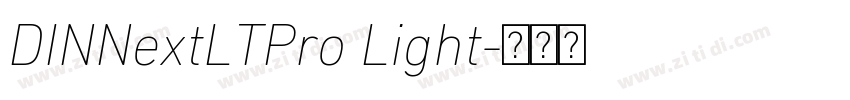 DINNextLTPro Light字体转换